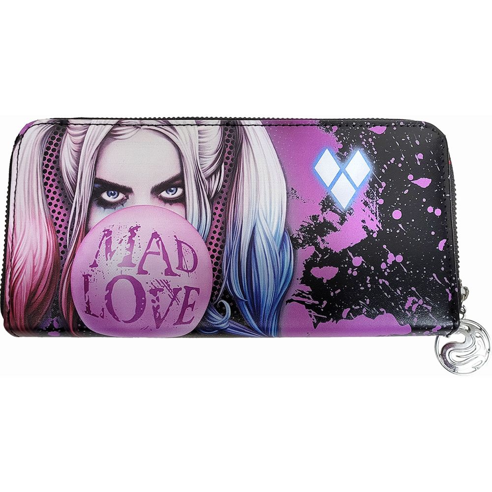 Spiral Harley Quinn - HARLEY QUINN - MAD LOVE Portefeuille Femme - Noir